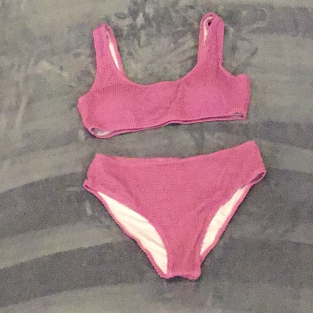 Lavender/Pink two piece swim suit